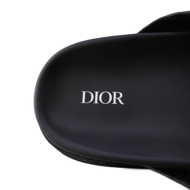 【中古】ディオールオム Dior HOMME ダイヤモンドロゴ サンダル スリッパ 43 黒 LS0322 /KH メンズ_6