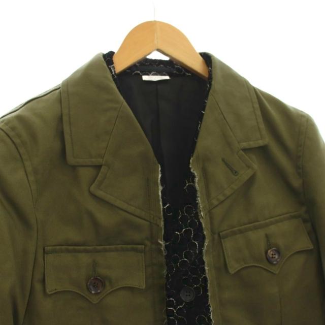 【中古】コムデギャルソンオムプリュス 25AW TO HELL WITH WAR ドッキングジャケット ミリタリー テーラード M