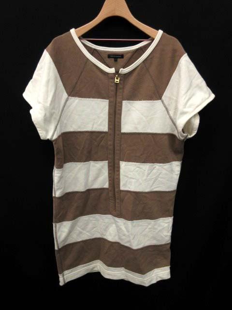 中古 トミーヒルフィガー Tommy Hilfiger ワンピース ボーダー 半袖 ミニ 白 茶 S Dj Ca13 レディースの通販はau Pay マーケット ブランド古着のベクトル