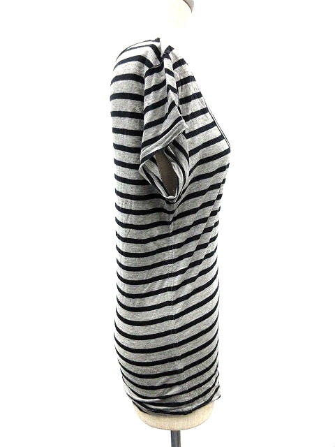 中古 ロンハーマン Ron Herman Tシャツ カットソー 半袖 ボーダー Xs グレー 紺 ネイビー Mr Ca新1 レディースの通販はau Pay マーケット ブランド古着のベクトル