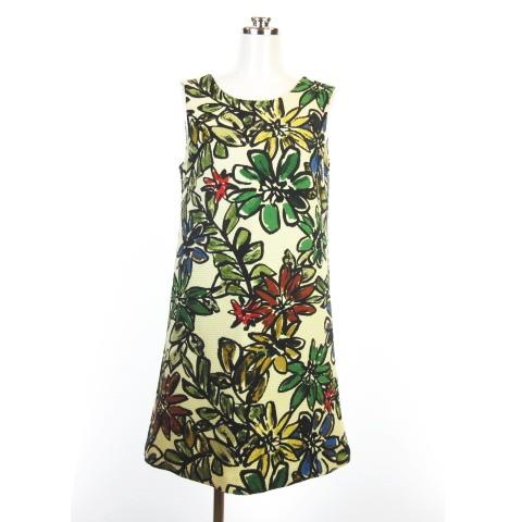 中古 Lily Brown ノースリーブ ワンピース フラワーデザイン 花柄 バックジップ アイボリー マルチカラー 1の通販はau Pay マーケット ブランド古着のベクトル