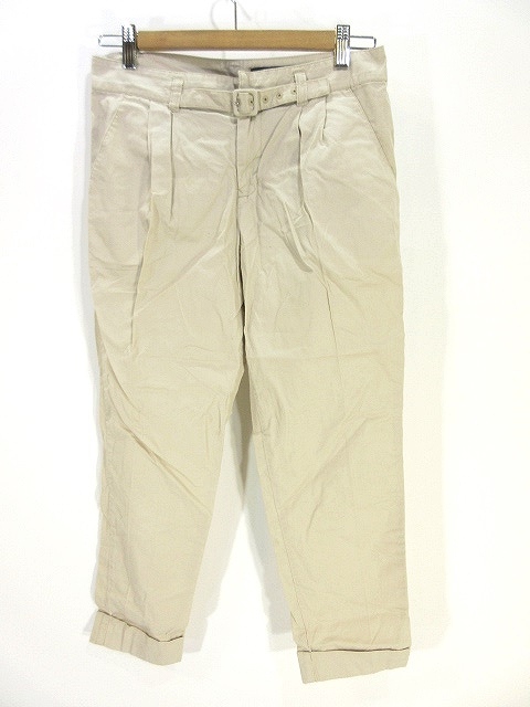 中古 ジルスチュアート Jill Stuart クロップド テーパード パンツ サブリナ カプリ タック 無地 2 ベージュ レディースの通販はau Pay マーケット ブランド古着のベクトル