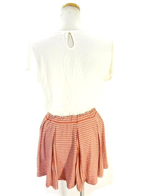 中古 ローリーズファーム Lowrys Farm ワンピース 半袖 膝丈 ミドル アイボリー グレー オレンジ M レディースの通販はau Pay マーケット ブランド古着のベクトル