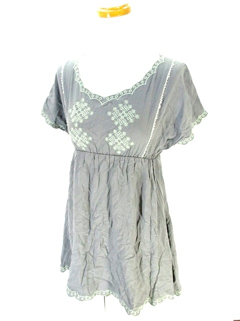 中古 Crisp クリスプ ワンピース 半袖 膝丈 ミドル レース 刺繍 モスグリーン One レディースの通販はau Pay マーケット ブランド古着のベクトル