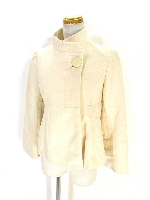 中古 エフデ Ef De スタンドカラー ジャケット ショート コート 無地 9 ベージュ レディースの通販はau Pay マーケット ブランド古着のベクトル
