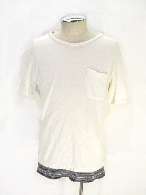 中古 レイジブルー Rageblue Tシャツ 半袖 丸首 一部総柄 無地 M ホワイト 白 メンズの通販はau Pay マーケット ブランド古着のベクトル