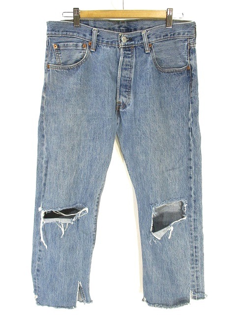 中古 リーバイス Levi S 501 ジーンズ デニム パンツ カットオフ ダメージ W33 インディゴ ブルー Us古着 メンズの通販はau Pay マーケット ブランド古着のベクトル