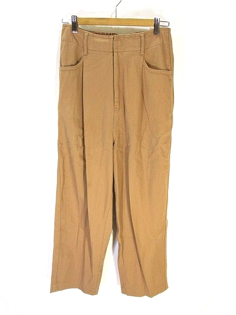 中古 グローバルワーク Global Work コットン ワイド パンツ アンクル ロング タック 無地 L ベージュ レディースの通販はau Pay マーケット ブランド古着のベクトル