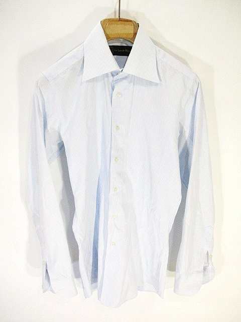 中古 ワイシャツ ドレスシャツ 長袖 チェック 水色 ライトブルー メンズの通販はau Pay マーケット ブランド古着のベクトル
