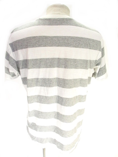 中古 ユニクロ Uniqlo Tシャツ カットソー 半袖 クルーネック ボーダー ホワイト グレー M メンズの通販はau Pay マーケット ブランド古着のベクトル