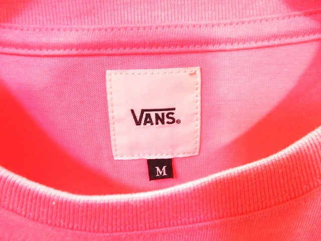 中古 バンズ Vans Tシャツ カットソー 半袖 ワンポイント 蛍光色 ピンク 桃色 M メンズの通販はau Pay マーケット ブランド古着のベクトル