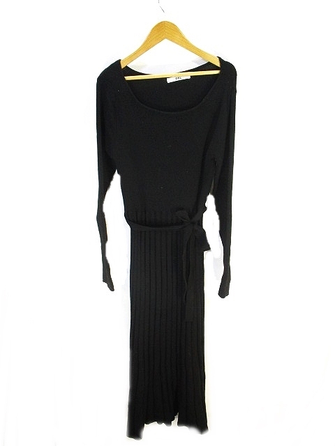 中古 グレイル Grl ニット ワンピース 長袖 ロング マキシ丈 黒 ブラック L レディースの通販はau Pay マーケット ブランド古着のベクトル