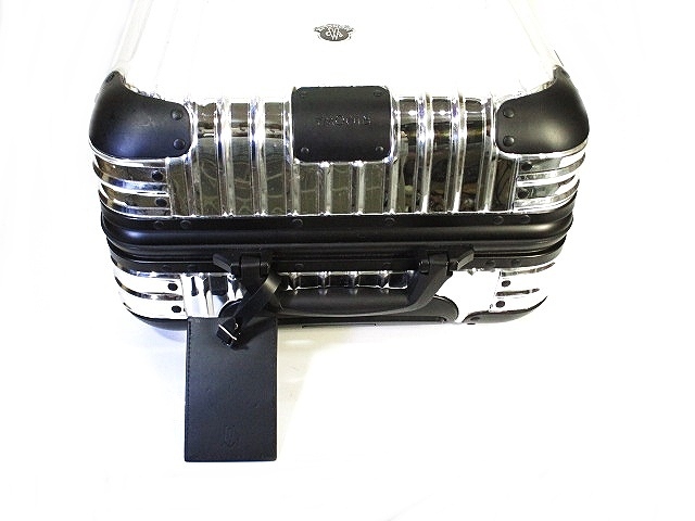 【中古】モンクレール MONCLER ? RIMOWA リモワ スーツケース シルバー ブラック 黒 メンズ 中古】モンクレール MONCLER ? RIMOWA リモワ スーツケース シルバー