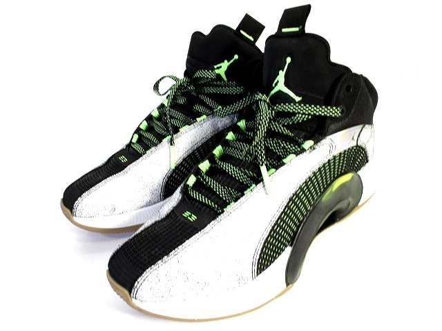 中古】ナイキ NIKE AIR JORDAN XXXV SP-Z PF スニーカー 黒 緑