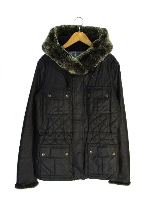 中古】ベルスタッフ Belstaff オイルド ジャケット コート フーディー