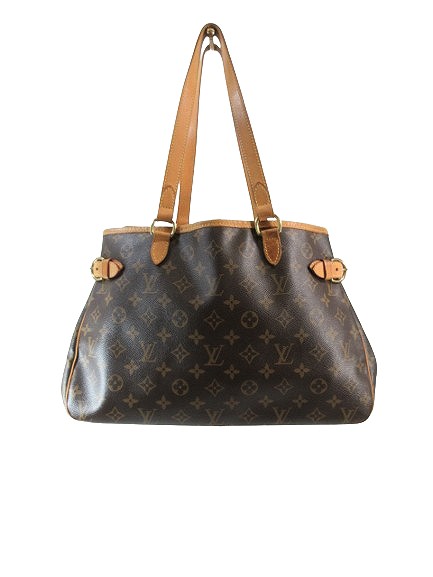 【中古】ルイヴィトン LOUIS VUITTON バティニョール オリゾンタル モノグラム トートバッグ Ｍ51154 ブラウン QQQ ☆AA★ レディース