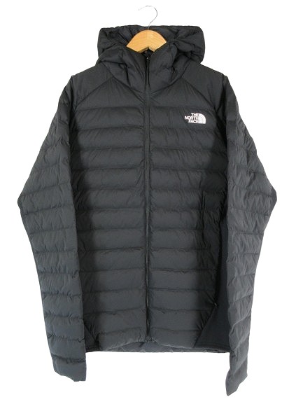 【中古】ザノースフェイス THE NORTH FACE レッドランフーディ 前開き フルジップ 中綿 NY82493 サイズM 黒 QQQ メンズ