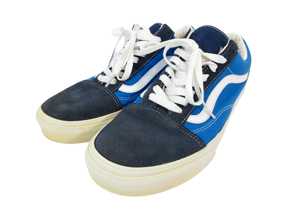 【中古】バンズ VANS Old Skool Skateboarder MAGAZINE スニーカー シューズ ローカット VN-0KW66C0 無地 ブルー US8.5