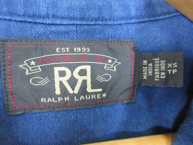 中古】ラルフローレン ダブルアールエル RRL ボタンダウンシャツ 長袖