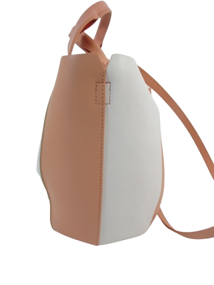 【中古】アニエスベー agnes b. 2way トート バッグ ショルダーバッグ マーグリート 牛革 白 ピンク QQQ レディース 中古】アニエスベー agnes b. 2way トート バッグ ショルダーバッグ