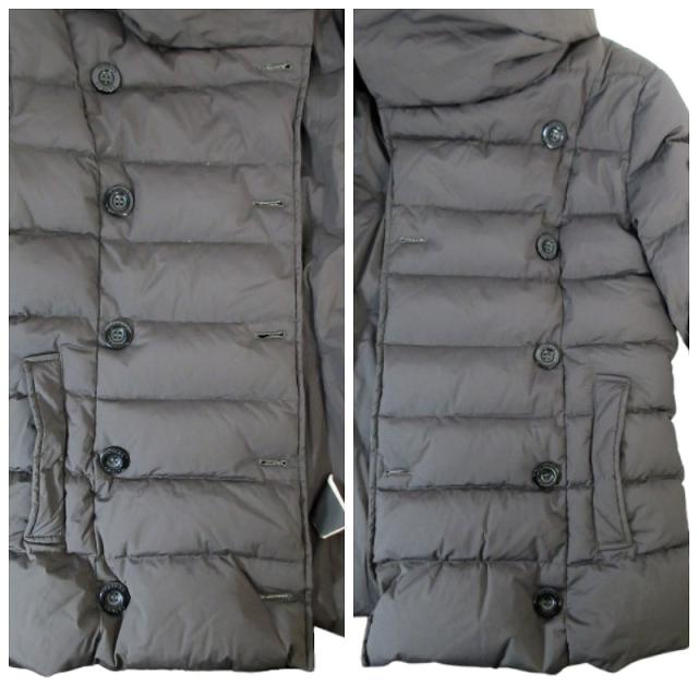 【中古】タトラス TATRAS LTA14A4211 ダウン ジャケット コート ショート ダブルブレスト 無地 グレー系 サイズ3_3