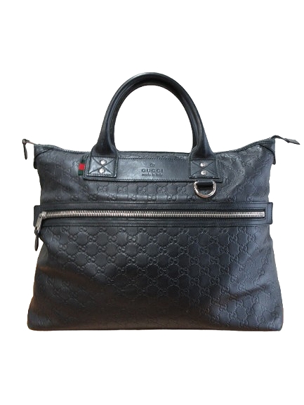 【中古】グッチ GUCCI 246362 グッチシマ トート バッグ 鞄 黒 QQQ ☆AA★ メンズ レディース