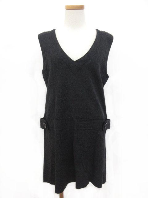 中古 アメリカンラグシー American Rag Cie ワンピース ミニ ノースリーブ ニット チャコール グレー レディースの通販はau Pay マーケット ブランド古着のベクトル