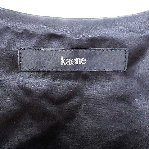 中古 カエン Kaene ワンピース ドレス ノースリーブ ひざ丈 シフォン タック 花柄 黄色 紫 黒 2 春夏 レディースの通販はau Pay マーケット ブランド古着のベクトル