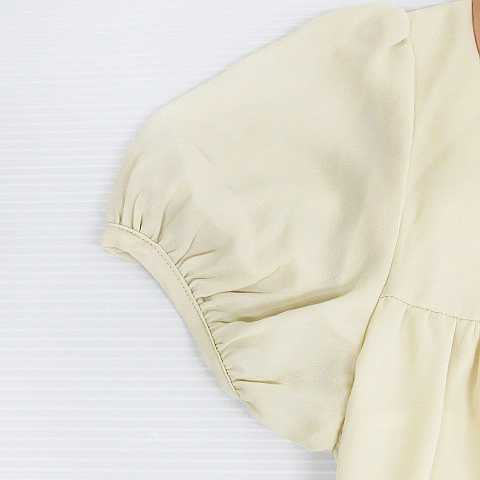 中古 ローリーズファーム Lowrys Farm シャツ ワンピース ミニ丈 シフォン パフスリーブ 二重衿 ベージュ M の通販はau Pay マーケット ブランド古着のベクトル