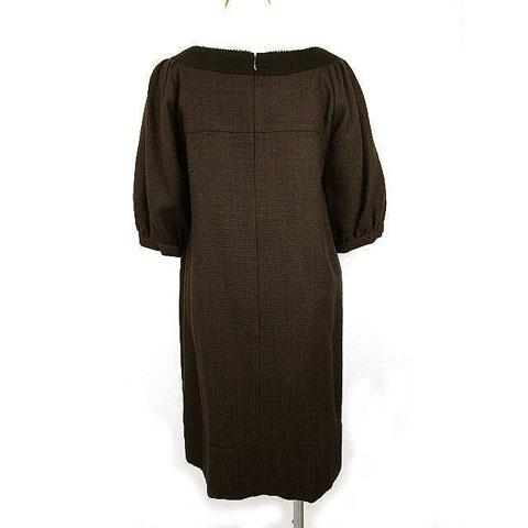 中古 エニィスィス エニシス Anysis ワンピース スクエアーネック 半袖 ひざ丈 茶 2 レディースの通販はau Pay マーケット ブランド古着のベクトル