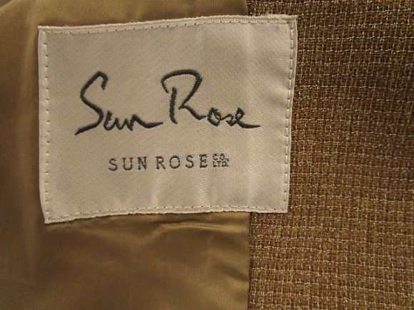 中古】Sun Rose セットアップ スカート スーツ ジャケット 茶 9