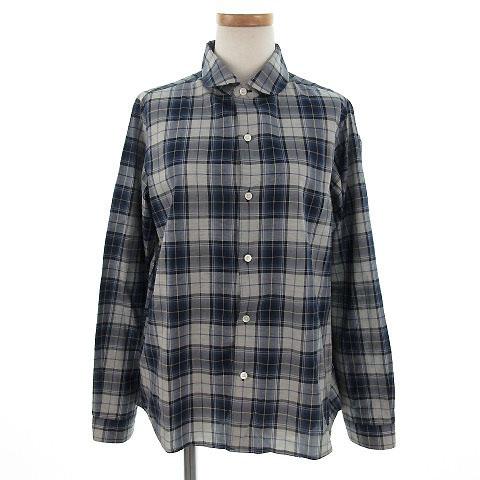 中古】スモックショップ THE SMOCK SHOP シャツ 長袖 丸襟 COMBED  