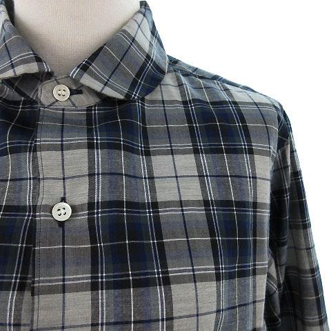 中古】スモックショップ THE SMOCK SHOP シャツ 長袖 丸襟 COMBED  