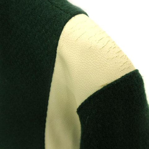 中古 ロデオクラウンズ Rodeo Crowns スタジアムジャンパー スタジャン 長袖 刺繍 中綿入り ウール混 緑 S レディースの通販はau Pay マーケット ブランド古着のベクトル