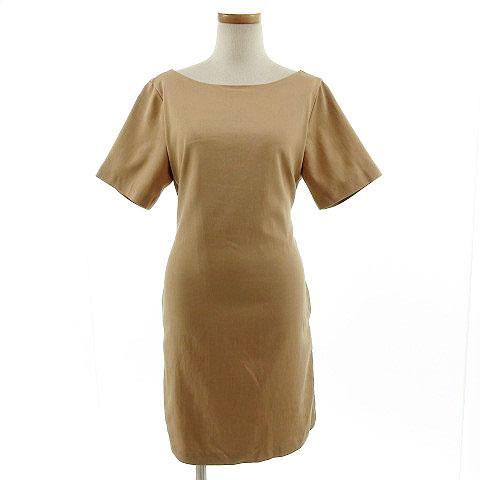 中古 マーキュリーデュオ Mercuryduo ワンピース 半袖 ひざ丈 リボン ベージュ F レディースの通販はau Pay マーケット ブランド古着のベクトル