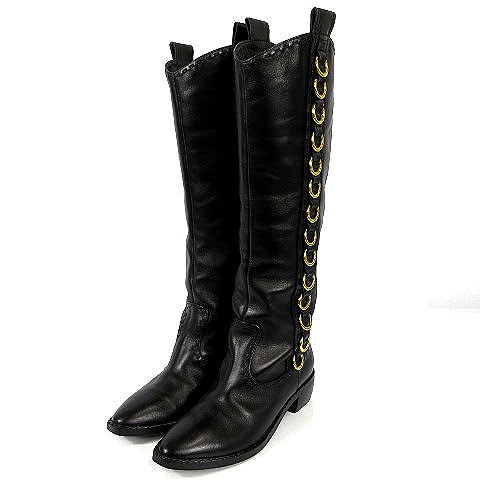 GIUSEPPE ZANOTTI DESIGN ブーツ レザー リング 黒 35