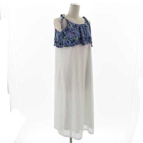 中古 チチカカ Titicaca ワンピース ロング ノースリーブ 切替 ホワイト 白 ブルー 青 F レディースの通販はau Pay マーケット ブランド古着のベクトル