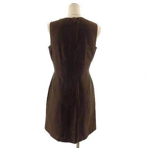 中古 アルマーニエクスチェンジ A X Armani Exchange ワンピース ノースリーブ ひざ丈 シルク100 ブラウン 茶 4の通販はau Pay マーケット ブランド古着のベクトル