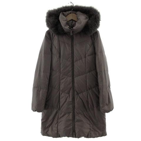 中古 インディヴィ Indivi コート ダウンコート リアルファー ダウン80 グレージュ 38 レディースの通販はau Pay マーケット ブランド古着のベクトル