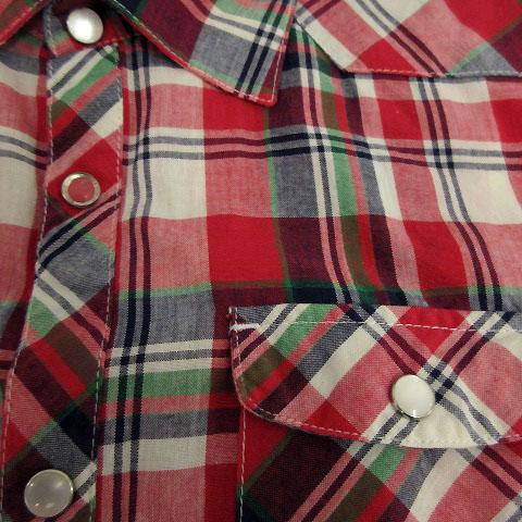 中古】エレメント ELEMENT シャツ 半袖 チェック柄 コットン混子供服  