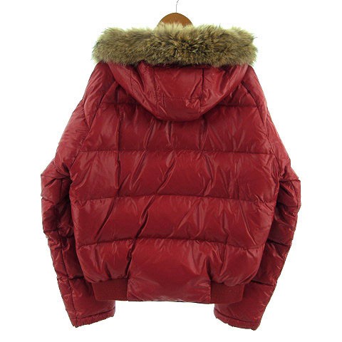 中古 モンクレール Moncler ダウンジャケット リアルファー レッド 赤 2 メンズの通販はau Pay マーケット ブランド古着のベクトル