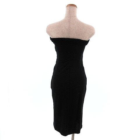 中古 クーカイ Kookai フォーマル ワンピース ベアトップ ミディ丈 フリル 切替 ブラック 黒 61 レディースの通販はau Pay マーケット ブランド古着のベクトル