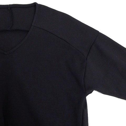 中古 ユアーズ Ur S ワンピース スウェット ひざ丈 七分袖 Vネック ネイビー 紺 M レディースの通販はau Pay マーケット ブランド古着のベクトル