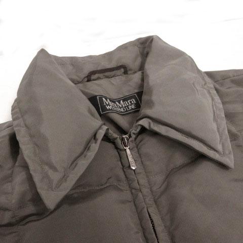 【中古】マックスマーラ ウィークエンドライン MAX MARA WEEKEND LINE ダウンジャケット ステンカラー グレー系 40_2