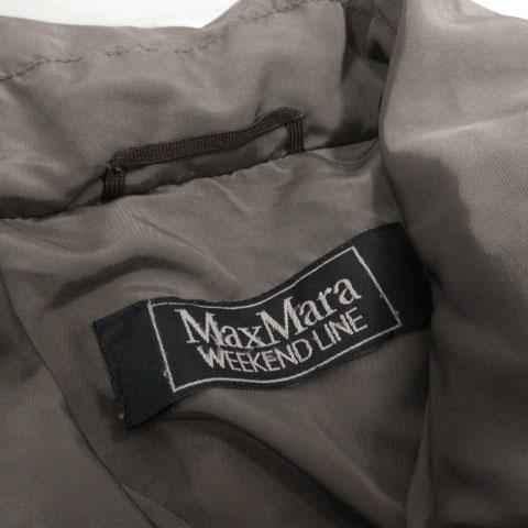 【中古】マックスマーラ ウィークエンドライン MAX MARA WEEKEND LINE ダウンジャケット ステンカラー グレー系 40 中古】マックスマーラ ウィークエンドライン MAX MARA WEEKEND LINE
