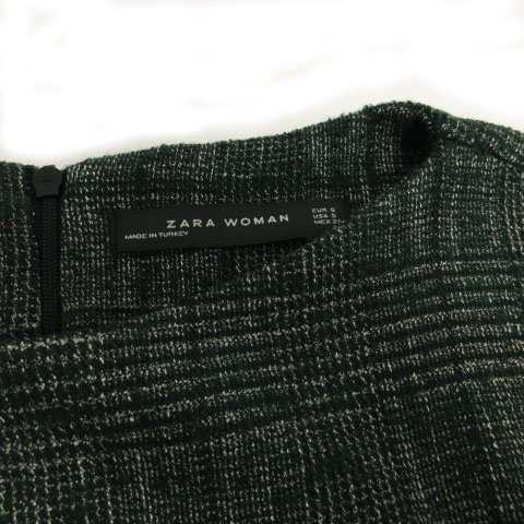 中古 ザラウーマン Zara Woman ワンピース ひざ丈 長袖 ツイード グレンチェック グリーン 緑 グレー S レディースの通販はau Pay マーケット ブランド古着のベクトル