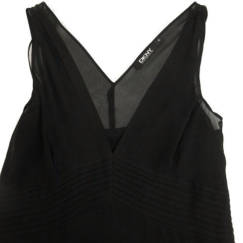 中古 ダナキャランニューヨーク Dkny ワンピース フォーマル ロング ノースリーブ シルク100 黒 6 レディースの通販はau Pay マーケット ブランド古着のベクトル