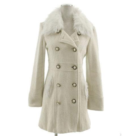 中古 リズリサ Liz Lisa コート ダブル ファー リボン レース アイボリー M レディースの通販はau Pay マーケット ブランド古着のベクトル