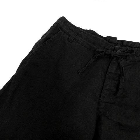 中古 無印良品 良品計画 パンツ ワイドパンツ 七分丈 リネン ブラック 黒 64 レディースの通販はau Pay マーケット ブランド古着のベクトル