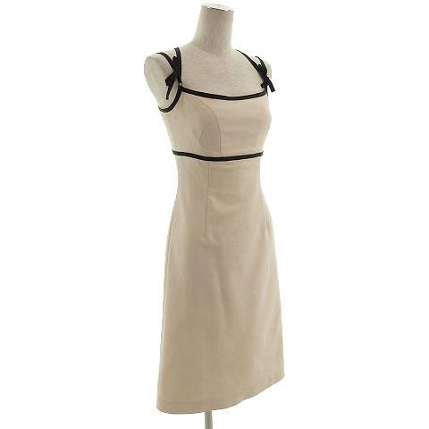 中古 マリアプラティーヌ Maria Platine フランドル ワンピース ひざ丈 ノースリーブ ベージュ 9 レディースの通販はau Pay マーケット ブランド古着のベクトル